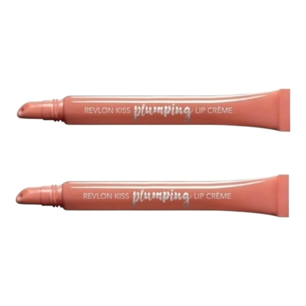 NEW Revlon Kiss Pumping Lip‎ Crème - Nude Honey 510 (2 Pack) Makeup